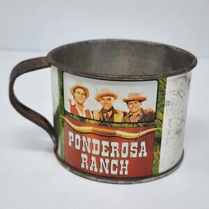 Vintage Ponderosa Ranch Steel Cúp